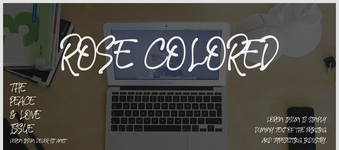 Rose Colored Font