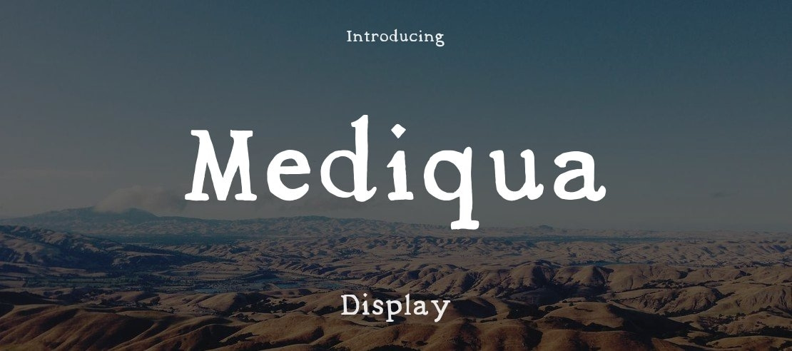 Mediqua Font