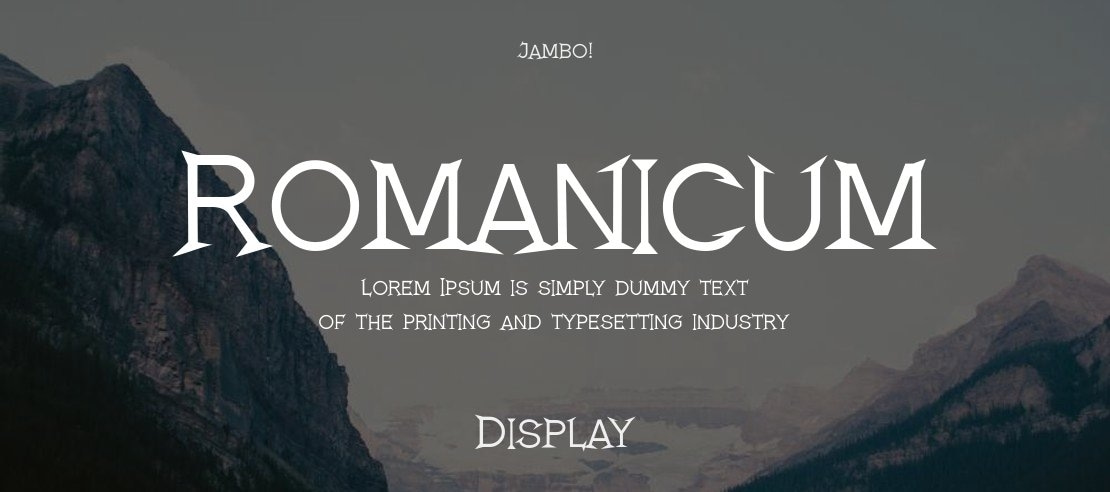 Romanicum Font Family