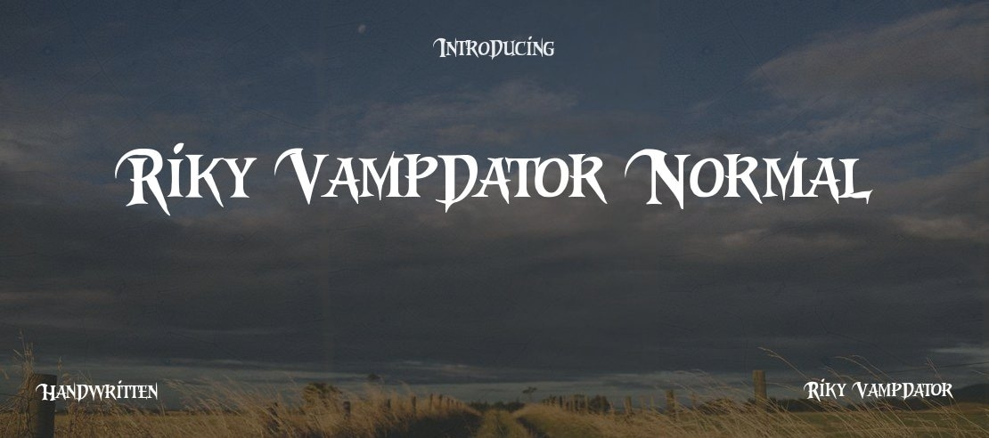 Riky Vampdator Normal Font