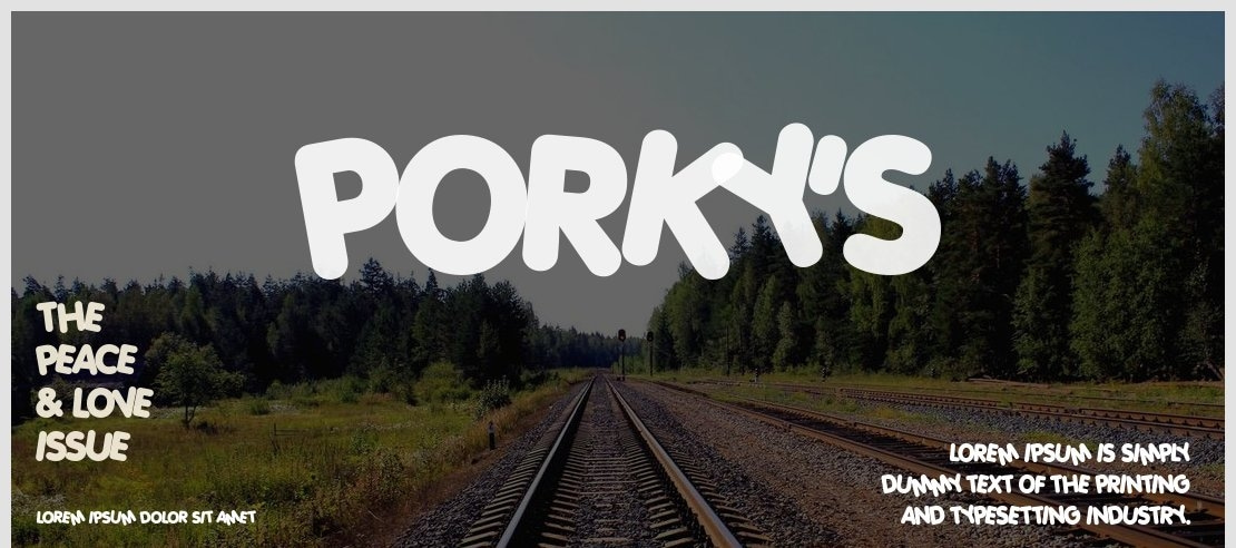 Porky's Font Family