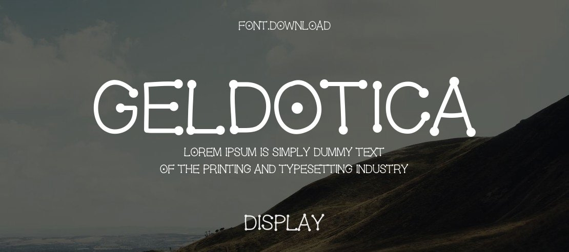 GelDotica Font Family