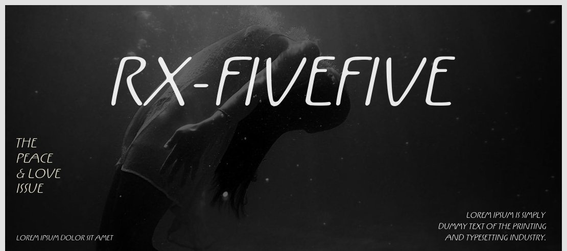 Rx-FiveFive Font Family