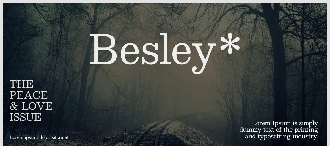 Besley* Font Family