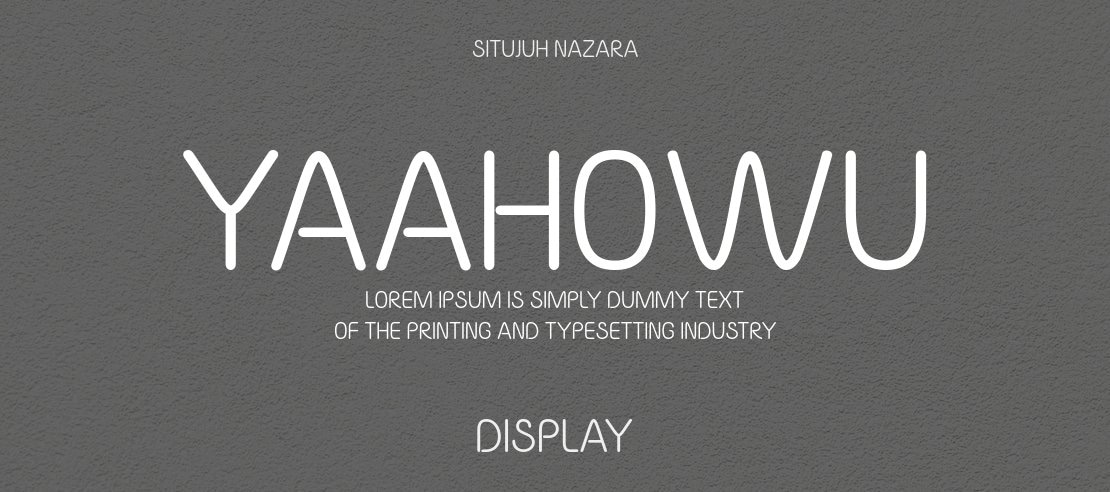 Yaahowu Font Family