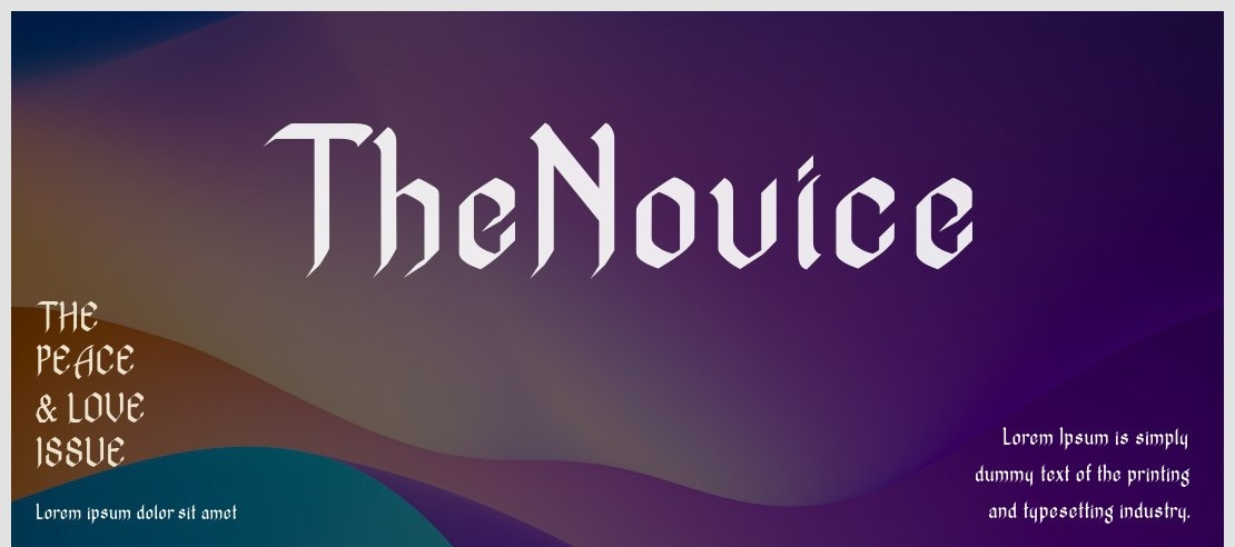 TheNovice Font