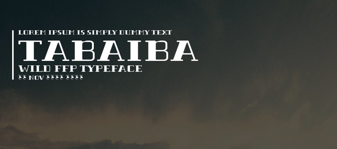 Tabaiba wild ffp Font Family