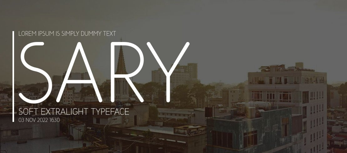 Sary Soft ExtraLight Font Family