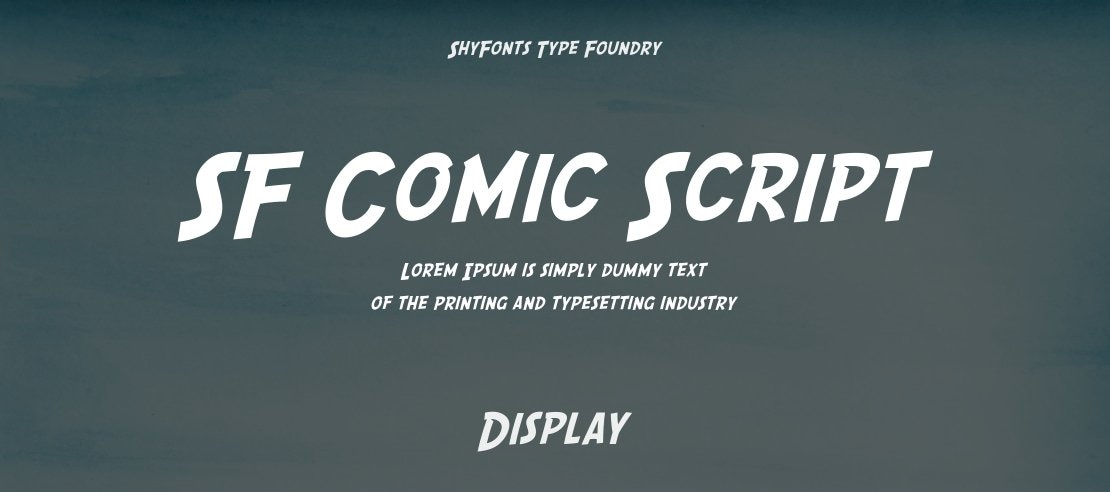 SF Comic Script Font Family