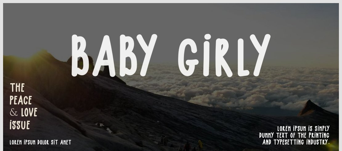 BABY GIRLY Font