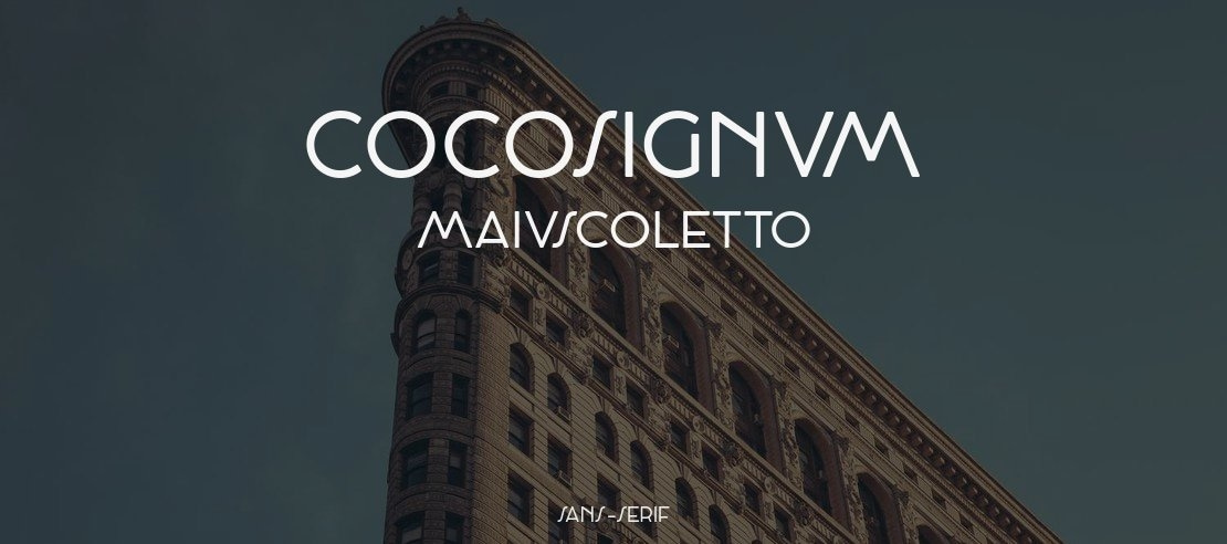 Cocosignum Maiuscoletto Font Family