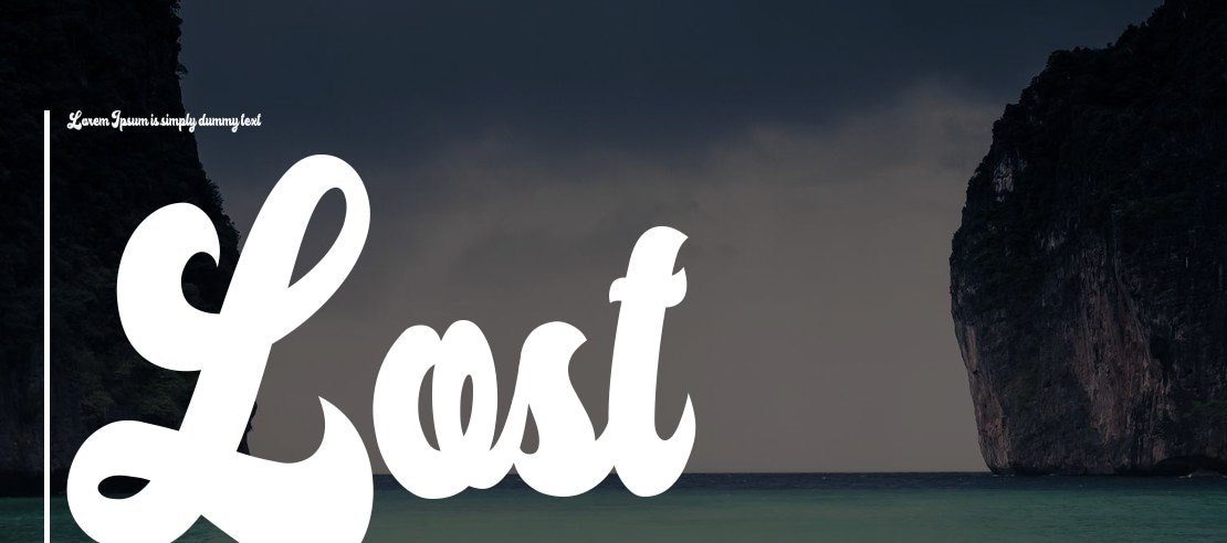 Lost Sunset Personal Use Font