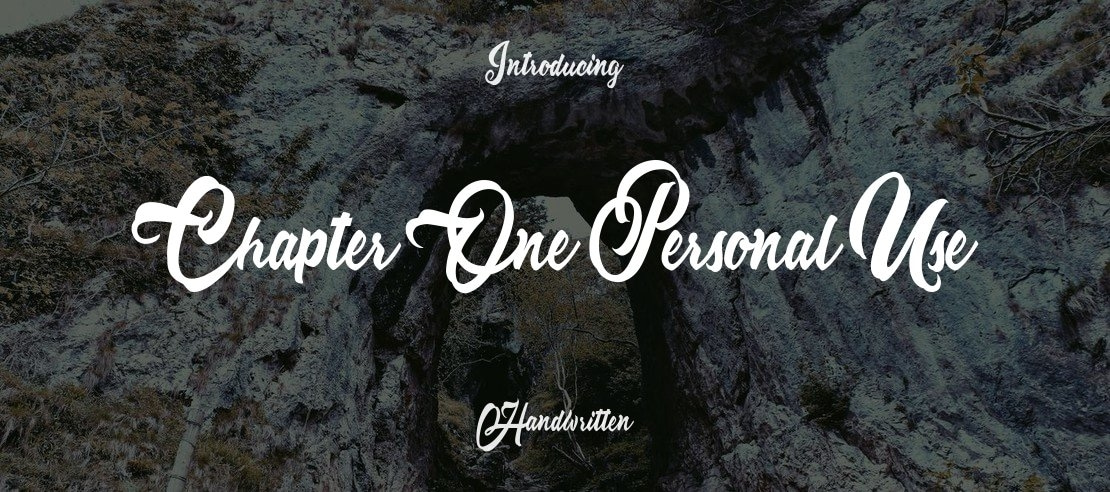 Chapter One Personal Use Font