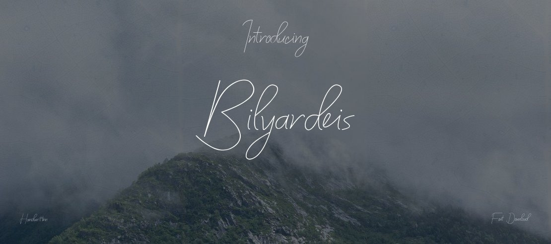 Bilyardeis Font