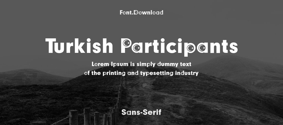 Turkish Participants Font