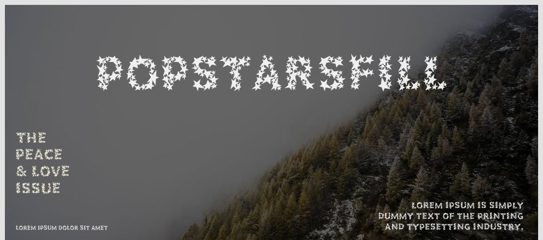 PopstarsFill Font