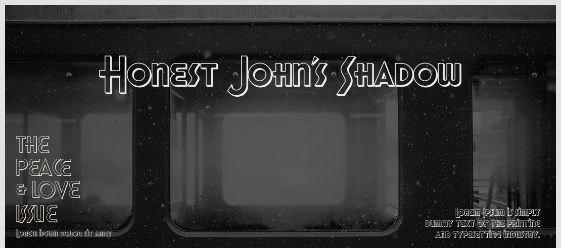 Honest John's Shadow Font