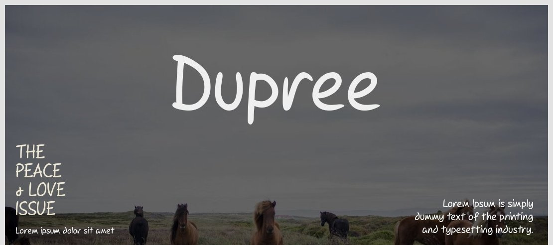 Dupree Font Family