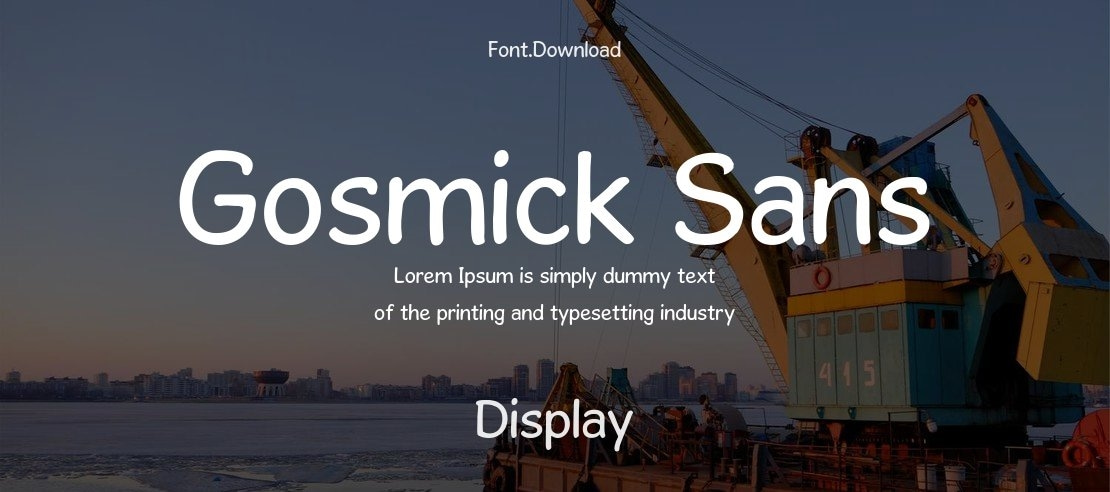 Gosmick Sans Font Family
