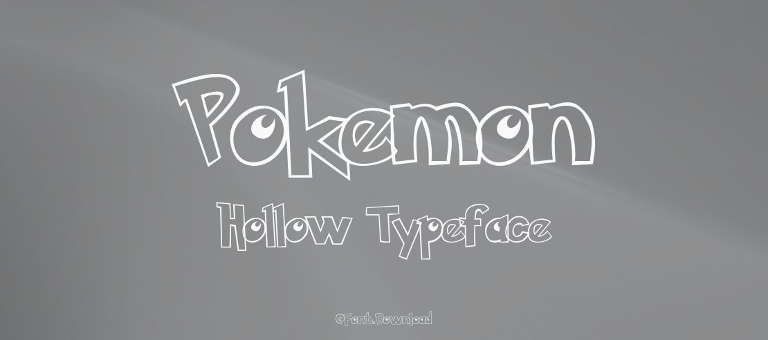 Pokemon Hollow Font Family