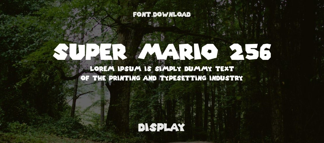 Super Mario 256 Font