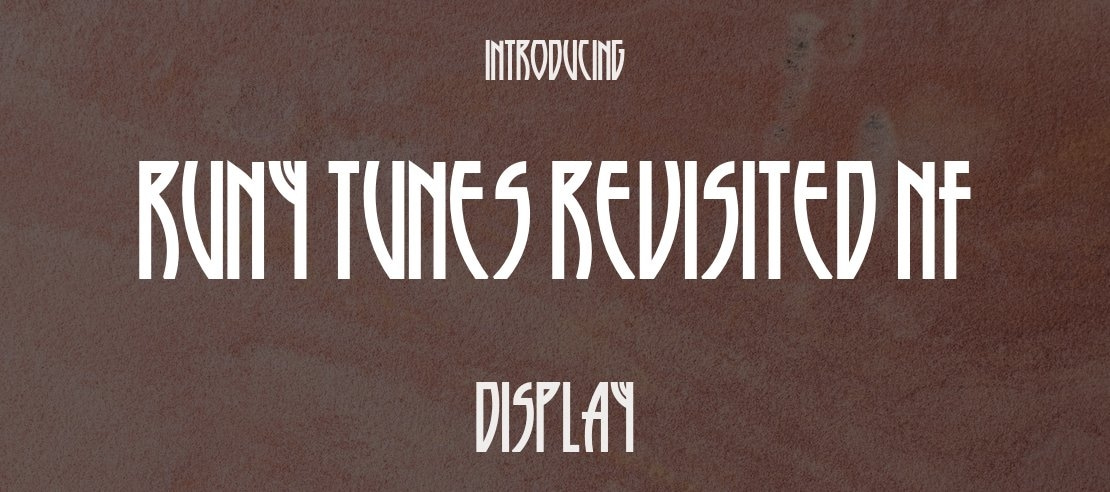 Runy Tunes Revisited NF Font