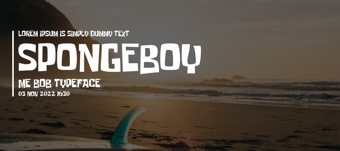Spongeboy Me Bob Font