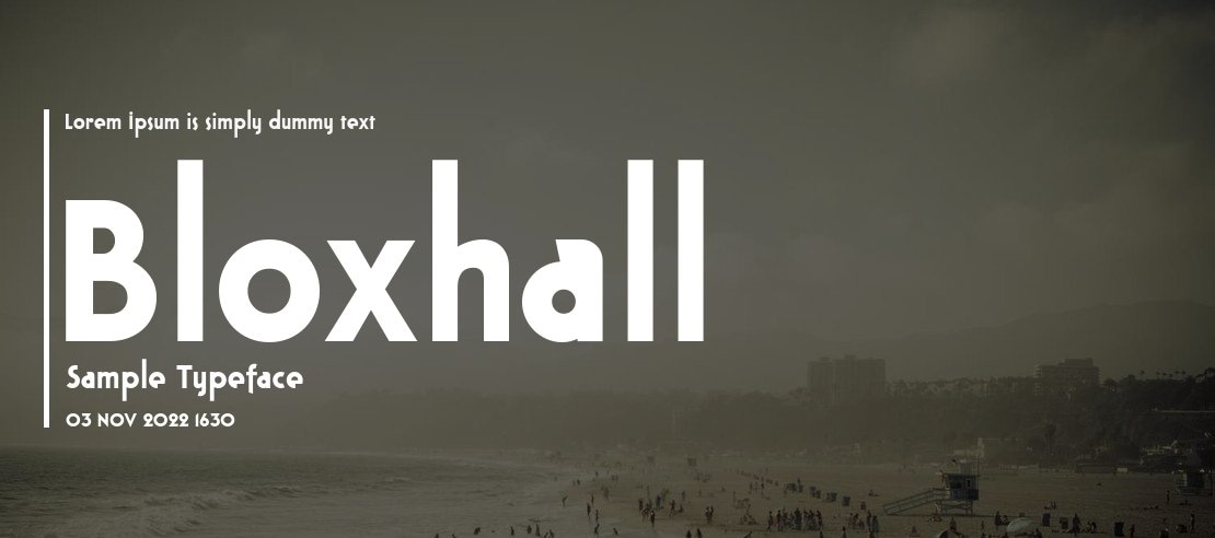 Bloxhall Sample Font Family