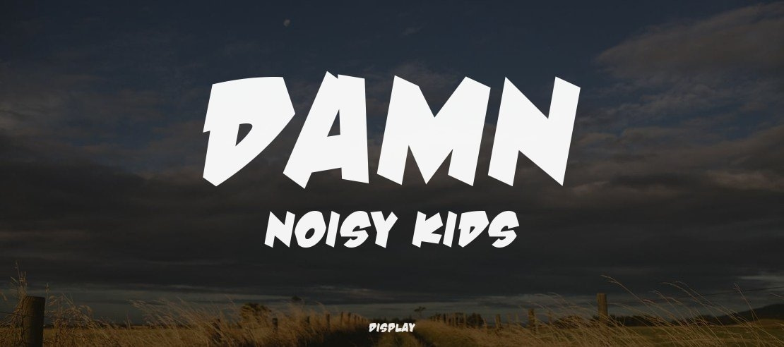 Damn Noisy Kids Font