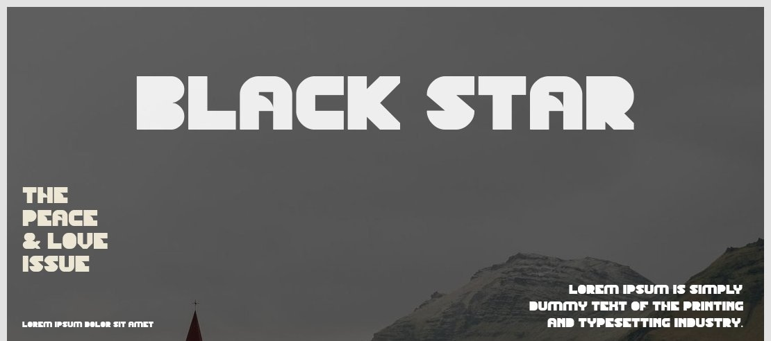 BLACK STAR Font