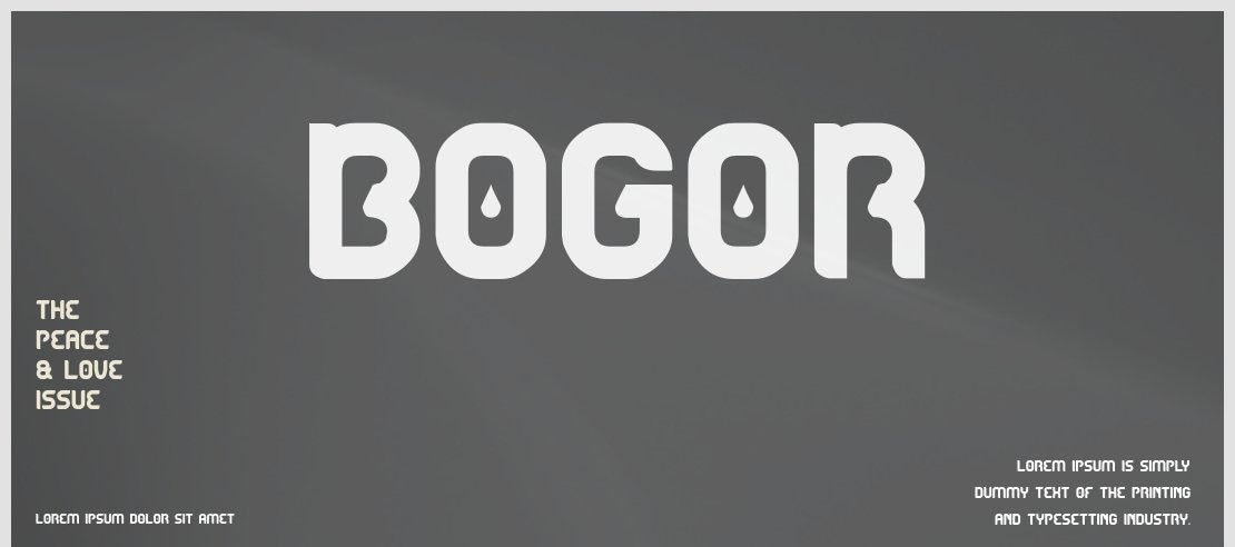 BOGOR Font