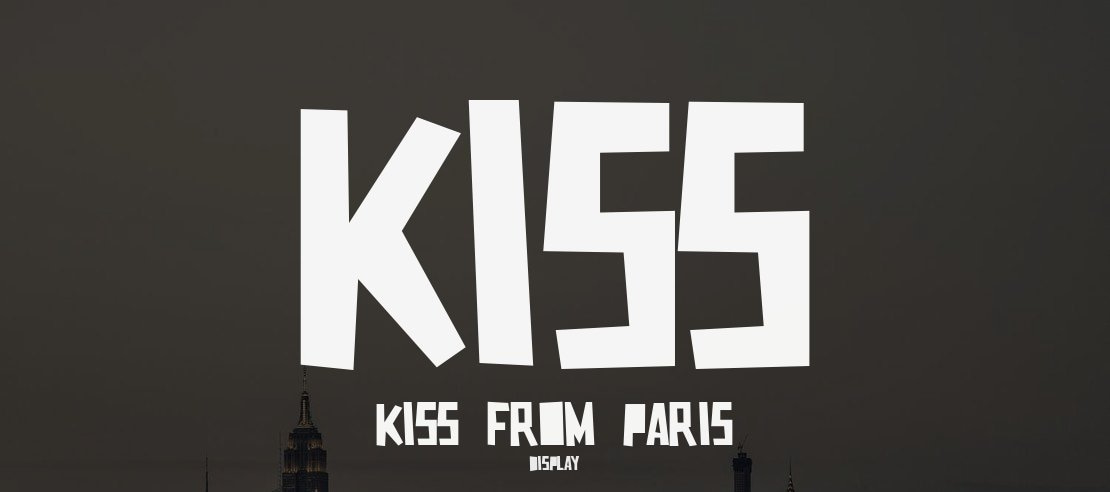 Kiss Kiss From Paris Font