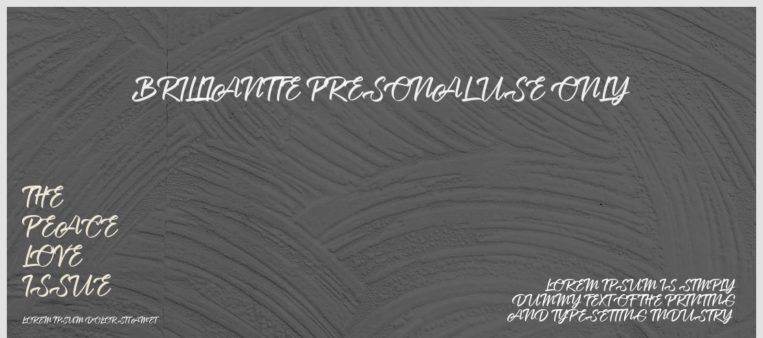 Brilliantte Presonal Use Only Font