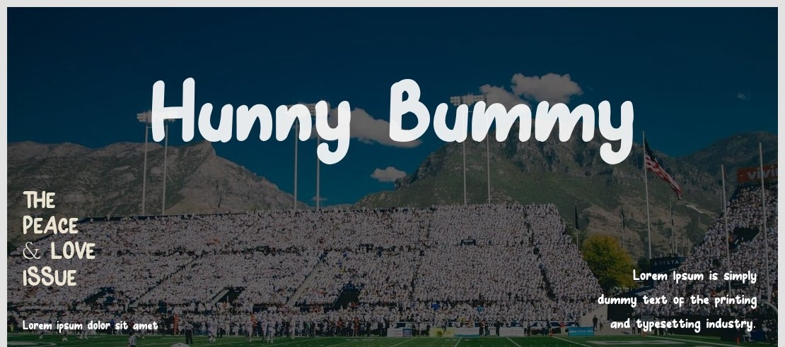 Hunny Bummy Font