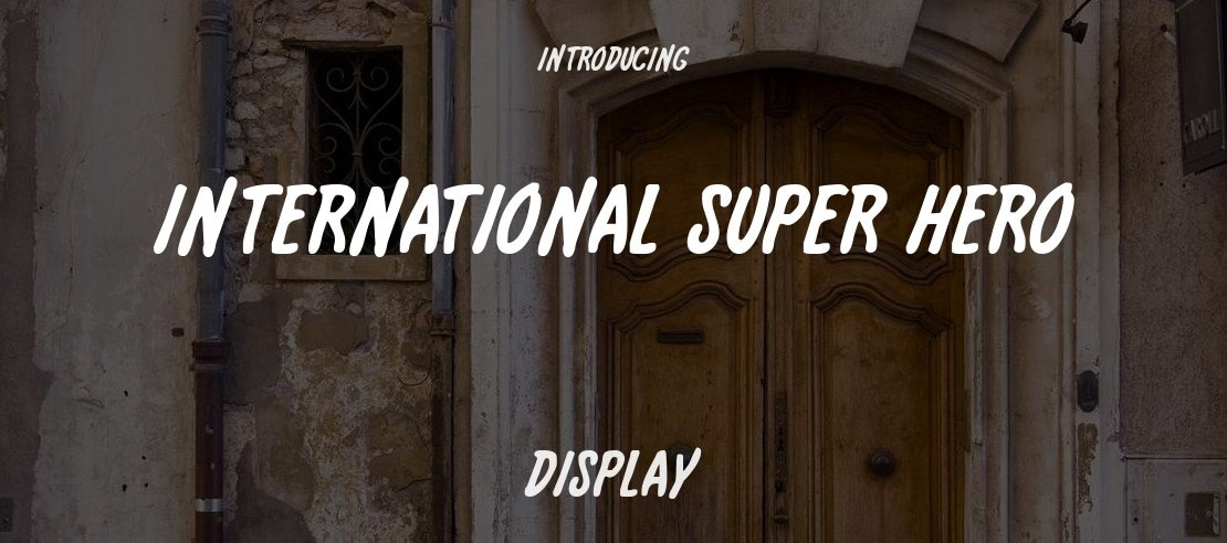 International Super Hero Font Family