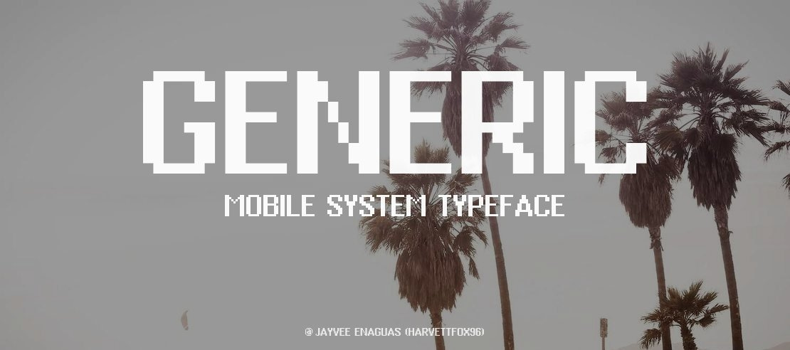 Generic Mobile System Font Family