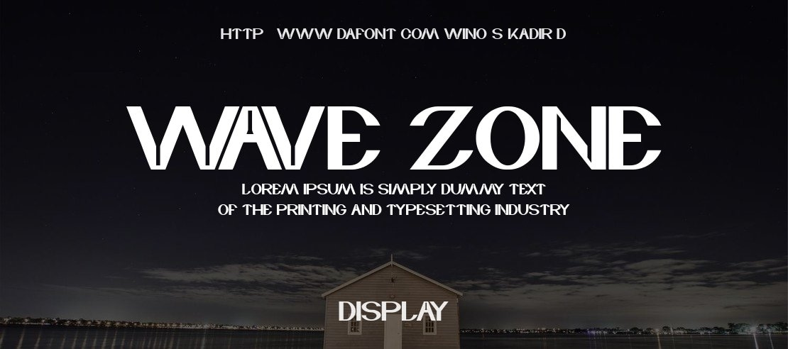 wave zone Font