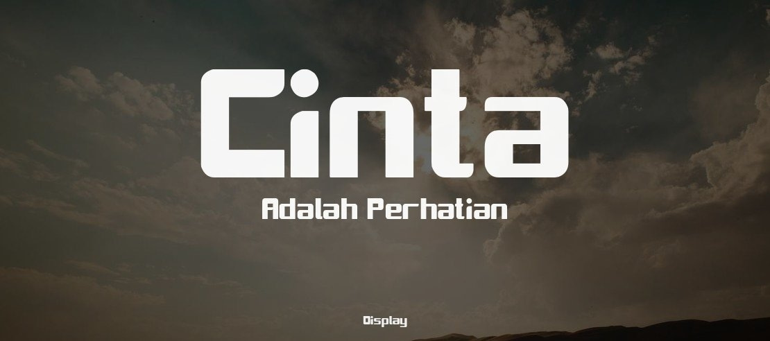 Cinta Adalah Perhatian Font