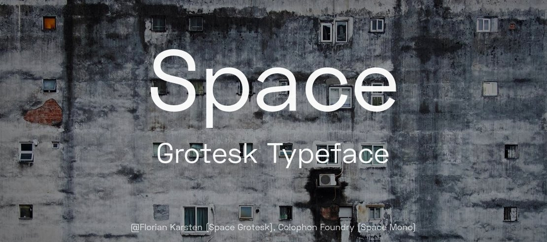 Space Grotesk Font Family