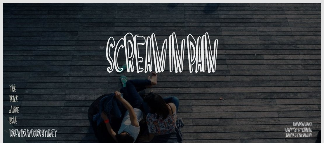 Scream In Pain Font