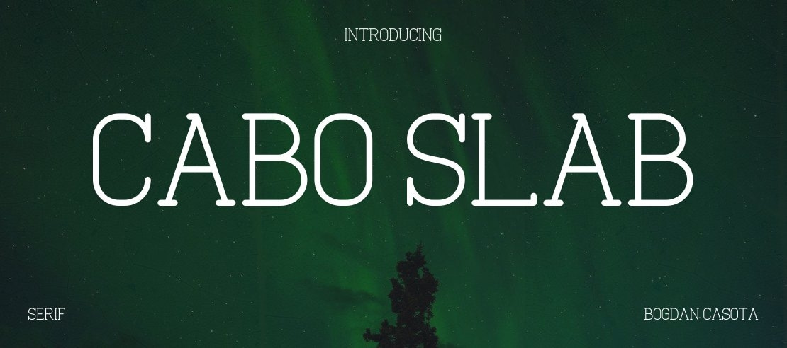 Cabo Slab Font Family