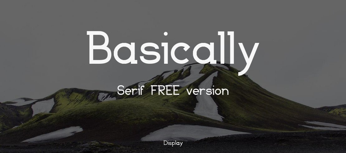 Basically Serif_FREE-version Font