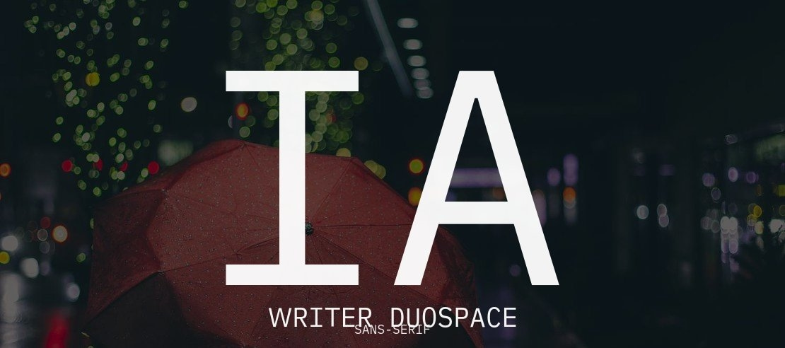 iA Writer Duospace Font Family