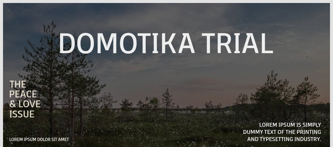 Domotika Trial Font Family