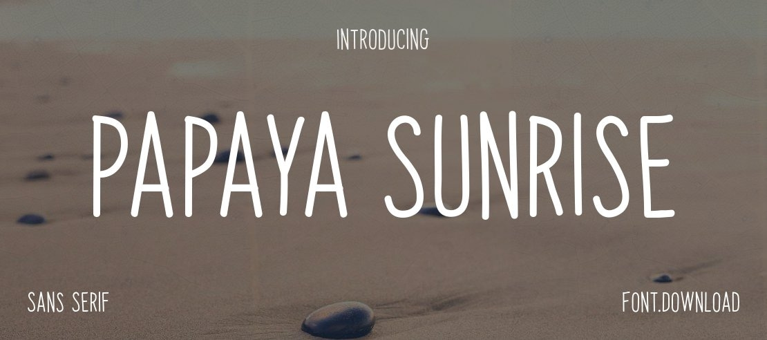 Papaya Sunrise Font