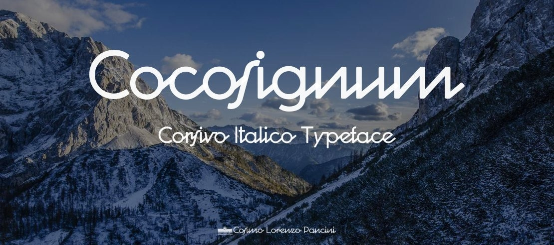 Cocosignum Corsivo Italico Font Family