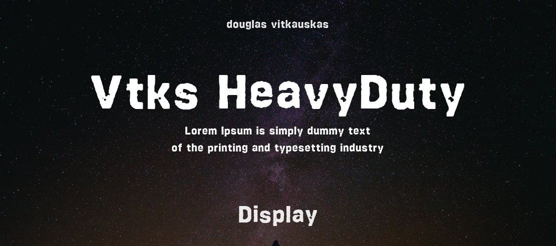 Vtks HeavyDuty Font