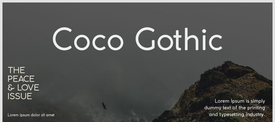 Coco Gothic Font Family