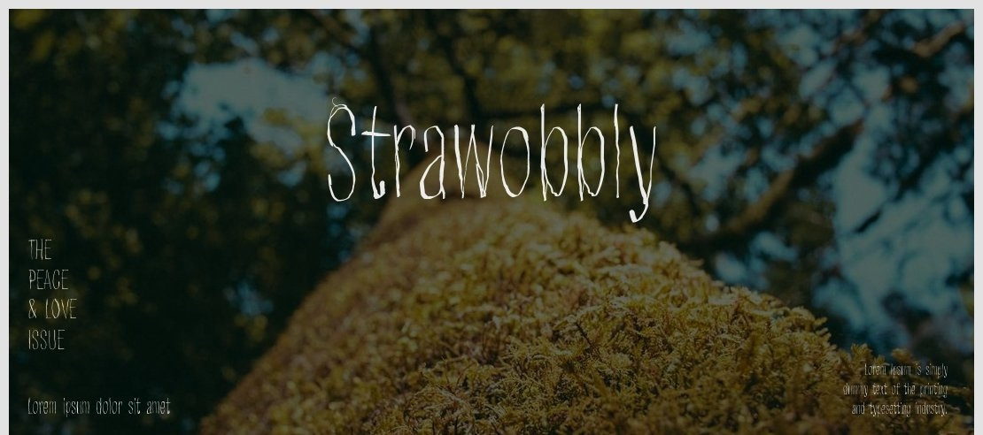 Strawobbly Font