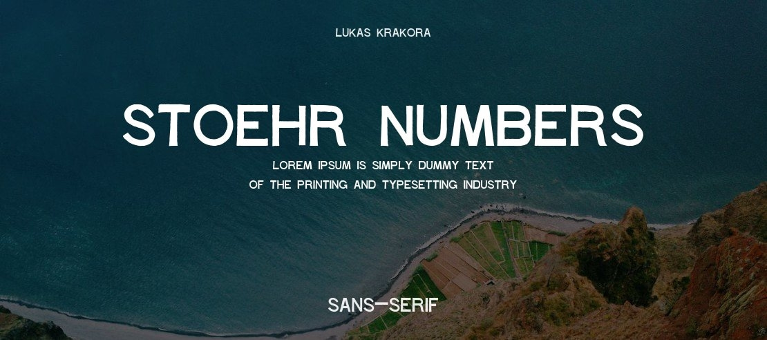 Stoehr numbers Font